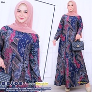 Ready Pakaian Wanita Muslimah Gamis Super Jumbo Ukuran Size Xxl Xxxl Ld 110 Melar 130 Cm Motif Batik