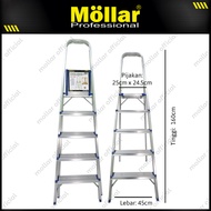 One-c91 Folding Ladder 5-Step Aluminum Household Ladder