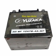 Aki Yzk7b-4a Mf Accu Battery Kering Thunder 125 Bajaj Pulsar Yuzaka