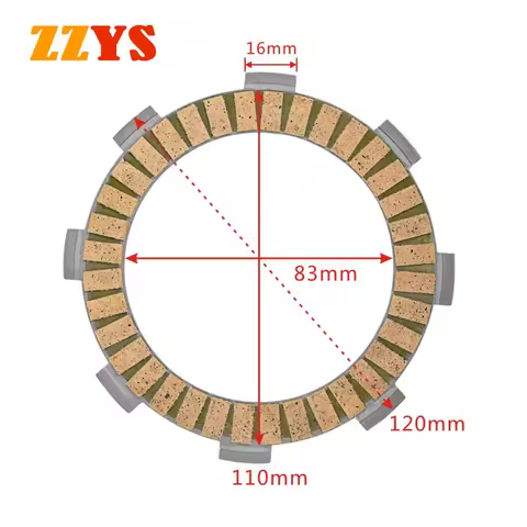 125CC 150CC 200CC 300CC Motorcycle Clutch Friction Plate Kit For Honda CG200 CG125 CG150 SL300 CG 20