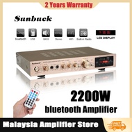 YYDS Amplifier Home Karaoke Amplifier 5 Channel Audio Stereo Amplifier Aux Input Bluetooth Amp