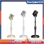 【BM】Classic Retro Dynamic Vocal Microphone Vintage Mic Universal Stand for Live Performance Karaoke Studio Record
