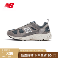 NEW BALANCE NB官方男鞋女鞋878系列轻便透气休闲鞋运动鞋网面老爹鞋 城堡灰/雾霾蓝 CM878KO1 37(脚长22.5cm)