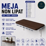 [WILDFURNITURE] FLOATING WALL-MOUNTED NON-FOLDING TABLE 160X30 140X30 120X30 100X30 80X30 60X20 MINI