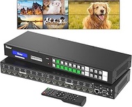 4x2 HDMI Video Wall Controller & HDMI Matrix Switch 8x8, Support Multiple Splicing Modes(4x2, 2x4, 3