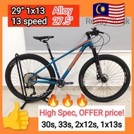 FOREVER NEW 27.5" 29" Mountain Bike MTB bicycle Alloy aluminium basikal gear 33 speed 1x13s LTWOO