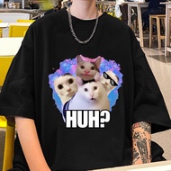 Gift shirt Huh Goofy Ahh Cat Meme Funny T Shirt Cartoon Absurd Tees Shirt Weirdcore T-shirts xs-3xl