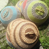 Tudung Saji Rotan bentuk Bulat #Sentetik #IsiRotan #KulitRotan