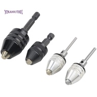 4PCS Drill Chuck Quick Change Adapter  3-Jaw Drill Chuck Screwdriver Adapter Electric Drill Conversi