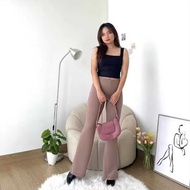 Flare Pants - Highwaist Flare Pants - Women's Semi-Cutbray Culottes Flare Pants - Women's Cutbray