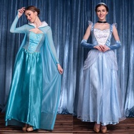Halloween Adult Princess Elsa Frozen Cosplay Costume