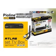 Paket set top box pioline DVB-T2 ATLAS - Bonus USB DONGLE WIFI + KABEL HDMI + KABEL RCA Bisa Youtube dan Siaran TV Digital BAGUS BERKUALITAS