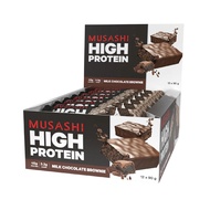 MUSASHI Musashi High Protein Bars Milk Chocolate Brownie Flavour 90g x 12 (Box)