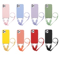 Neck Strap Crossbody Lanyard Phone Case Huawei P50 PRO P40 P30 P20 PRO MATE 40 30 20 10 PRO NOVA 9 PRO 8 PRO 8SE 7 PRO 7SE 6 6SE 5 4 4E 3 3I Y7A Y9S Y6P Y5P P30 LITE P20 LITE Necklace Lanyard Soft Silicone Back Cover