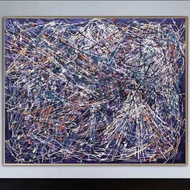 Jackson Pollock Style Paintings On Canvas Modern Textured Painting