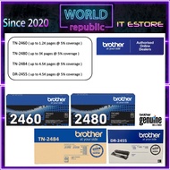 Brother Original Toner - TN2460 2460 TN2480 2480 TN2484 DR2455 TN-2460 TN-2480 TN-2484 DR-2455 Drum 