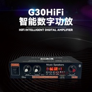 G30 Household Car Bluetooth Power Amplifier 2-Channel 12V with Remote Control TF Card U Disk Multi-P