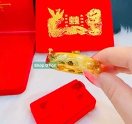 Vòng bạc nguyên chất ( vòng 2 chỉ )xi vàng 24k khoá vặn ốc làm thủ công cao cấp ( vòng 2 chỉ)