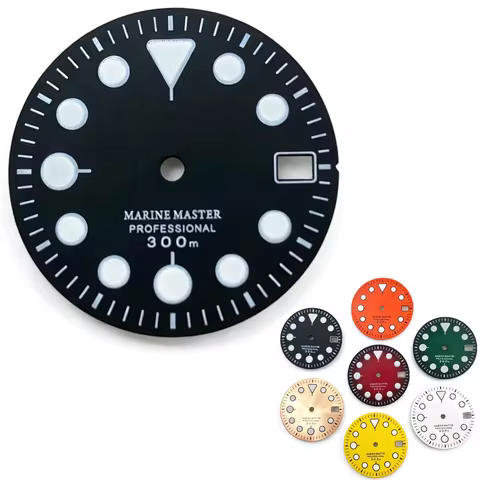 28.5mm Tuna Diver Scuba Watch Dial Matte Texture Lume No Logo For Seiko Prospex Marine Master NH35 A
