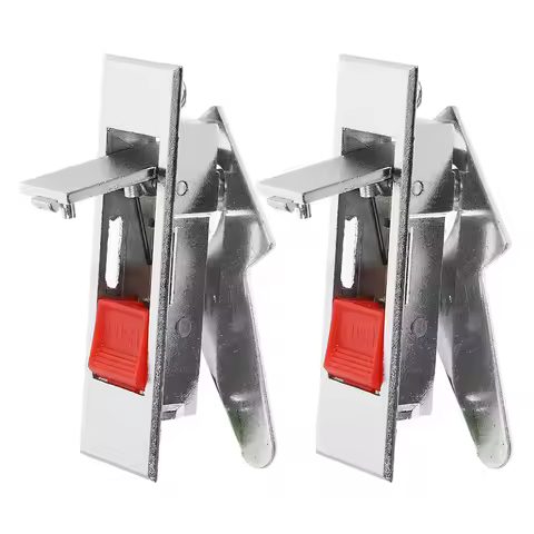 2Pcs Electric Cabinet Door Locks Zinc Alloy Push Button Latch for File Cabinets Electrical Panels Ma