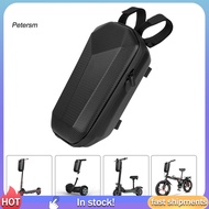 PP   4L Scooter Head Bag Waterproof Faux Leather E-Bike Charger Battery Bottle Storage Hard Shell Pouch Daily Use