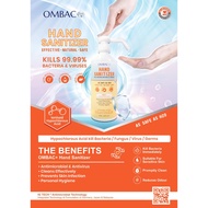 OMBAC HAND SANITIZER KILLS 99.9% GERMS & BACTERIA