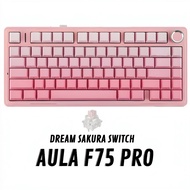 AULA F75 PRO - 75% Compact - 3 Modes - Gasket Mount - RGB - PBT - South Face - Mechanical Keyboard