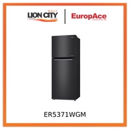 EuropAce ER5371W 333L Deluxe 2-door Top Mount Fridge ER5371WGM