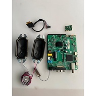 ISONIC ICT-3268 32" TV MAIN BOARD, POWER BUTTON, LVDS CABBLE AND SPEAKER