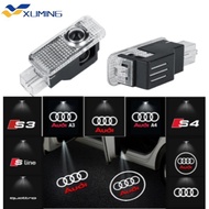 XM-2023 Car Door Welcome Light Led HD Projector Lamp For Audi A3 A4 B8 8P 8V A6 C7 A5 Q5 B7 B6 B9 SL