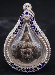 泰國佛牌 屈邦嬌 龍普PERM 2544年 四面神 九寶銅 全期372尊 已包術可泰藍龍也銀殼