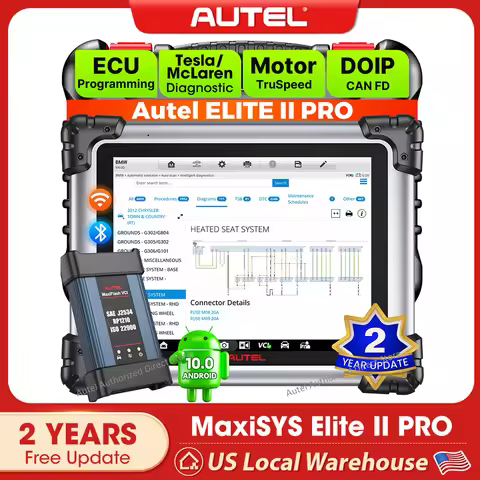 Autel MaxiSYS Elite II PRO TOP Diagnostic Tools J2534 ECU Programming Coding, Automotive Scanner Mot