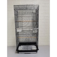3Feet Premium Black Steel Bird＆Glider Cage（47*97*37cm）