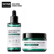 Combo 2 sản phẩm giảm mụn Some By Mi AHA-BHA-PHA 30 Days Miracle (Serum 50ml + Kem 50ml)