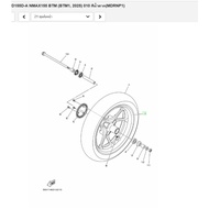 B6HF516800P3 Gold Front Alloy Wheel (1831 MNYM3) Genuine From The Center YAMAHA