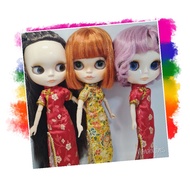 Blythe Set Cheongsam For Dolls Body Joints Original