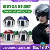 Half Helmet Motorcycle Helmet Motosikal Comfortable Safety Motorcycle Helmet Motor Bike Cycling Helm