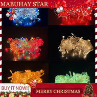 MABUHAY STAR Christmas Lights 80L 4.5M/100L 5.5M Rice Light Steady/Dancing/Twinkle Fairy Light