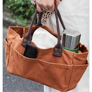 Japan Dulton 1 MILE TOTE BAG Camel/ Charcoal Gray