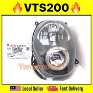 ORIGINAL SYM VTS200 VTS 200 HEAD LAMP HEAD LIGHT FRONT HEADLAMP LAMPU BESAR DEPAN BULB + SOCKET ORIG