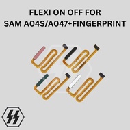 TOMBOL Flexible Power Button Samsung A04S/A047 + Fingerprint/ Flexible Cable On Off Button Power Swi
