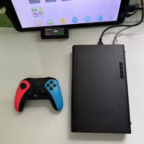 Hacked WiiU Tiramisu Ultimate Retro Gaming Console with game pad