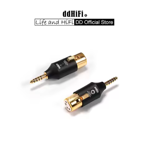 DD ddHiFi XLR44C Balanced XLR 4Pin to 4.4mm Adapter, Adapt Traditional XLR 4Pin Headphones Cables to