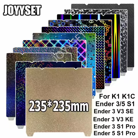 For Ender-3 S1 Pro/Ender 3 V3 SE/ V3 KE/ Ender-5 S1 PEI Build Plate 235x235mm K1 K1C PEI Plate Doubl