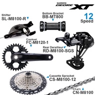 SHIMANO DEORE XT M8100 12v Groupset 1x12-Speed Shifter RD CS CN M8120 Rear Derailleur SGS Cassette 1