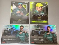 Topps Chrome Fernando Alonso F1 Cards Lot