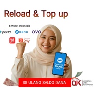 Topup/Reload DANA/Gopay/OVO E-Wallet Indonesia