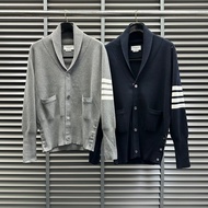 D DBAT Knitwear Green Fruit Collar Wool Four Bars Casual All-Match Top Men Women Same Style Simple L