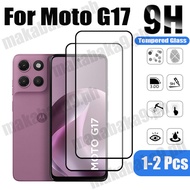 1-2 Pcs Moto G17 Tempered Glass Screen Protector For Motorola G Max G06 G56 G75 G35 G15 4G 5G 9D Gla