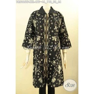 Busana Kerja Wanita Gemuk Dress Batik Model Terbaru Size XXL DR8966TF